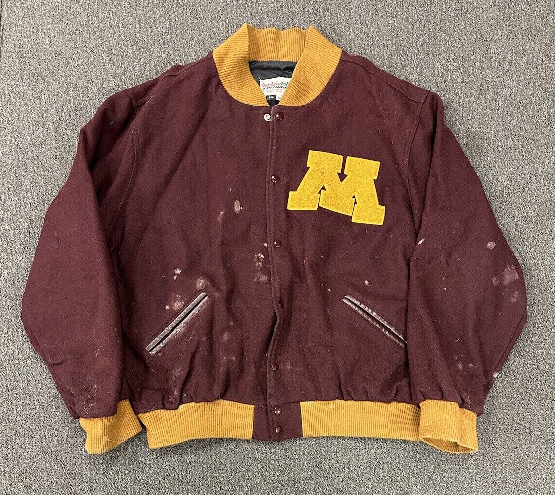 c. 1960’s University of Minnesota Gophers Football Player GU Letterman Jacket