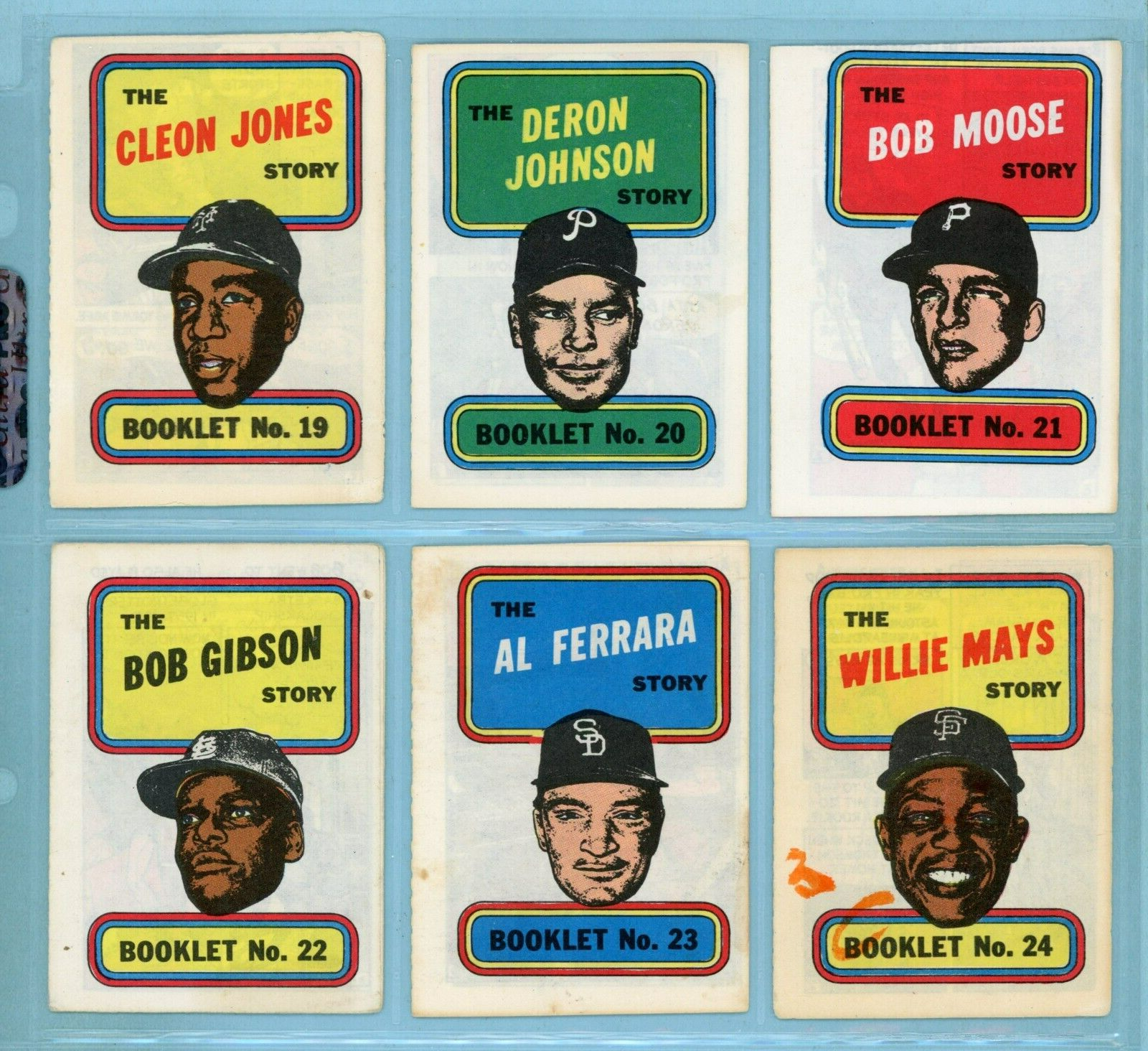 1970 Topps Story Booklets Complete Set of 24 Low Grade