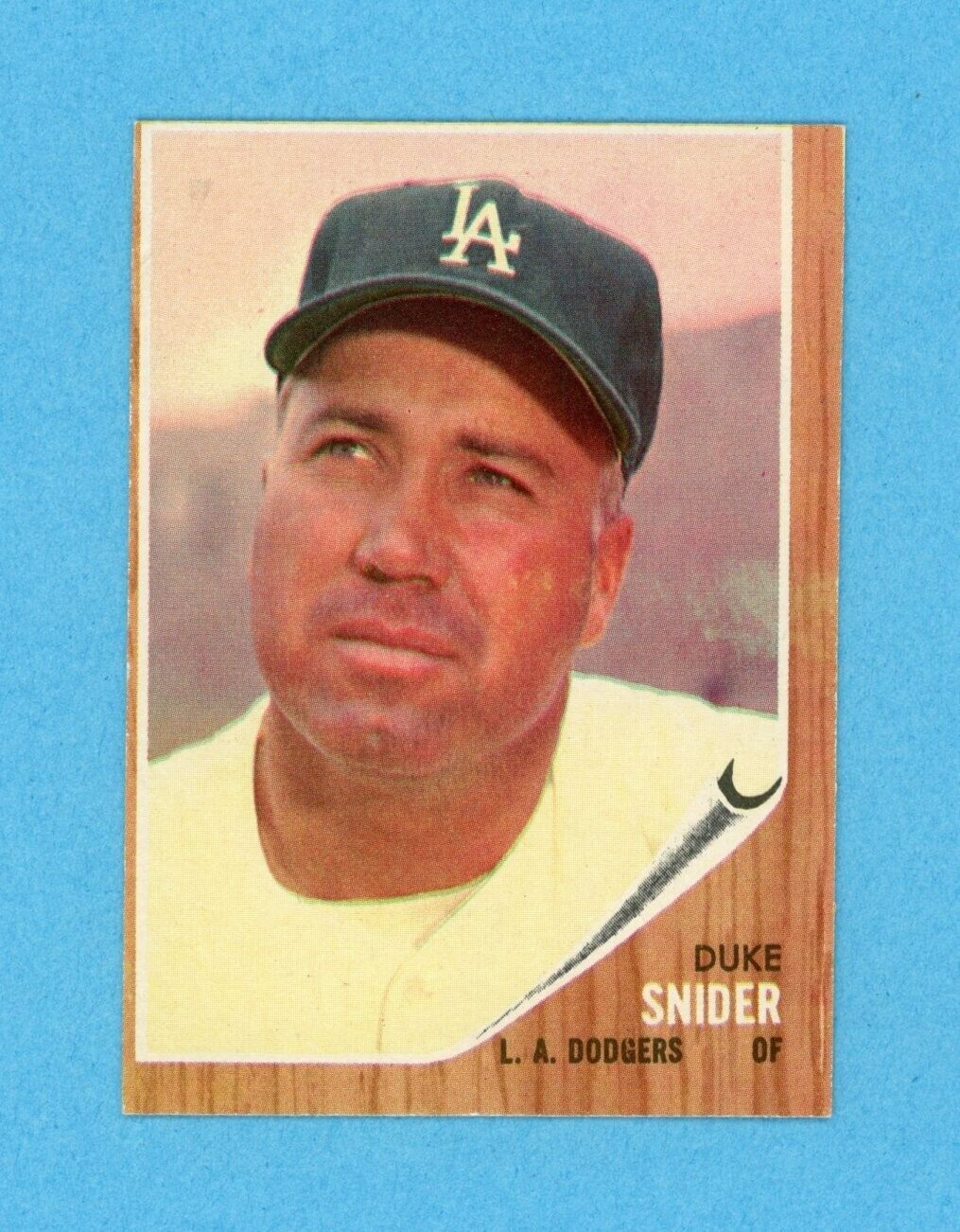 1962 Topps #500 Duke Snider Los Angeles Dodgers Baseball Card NM o/c prt isu rs