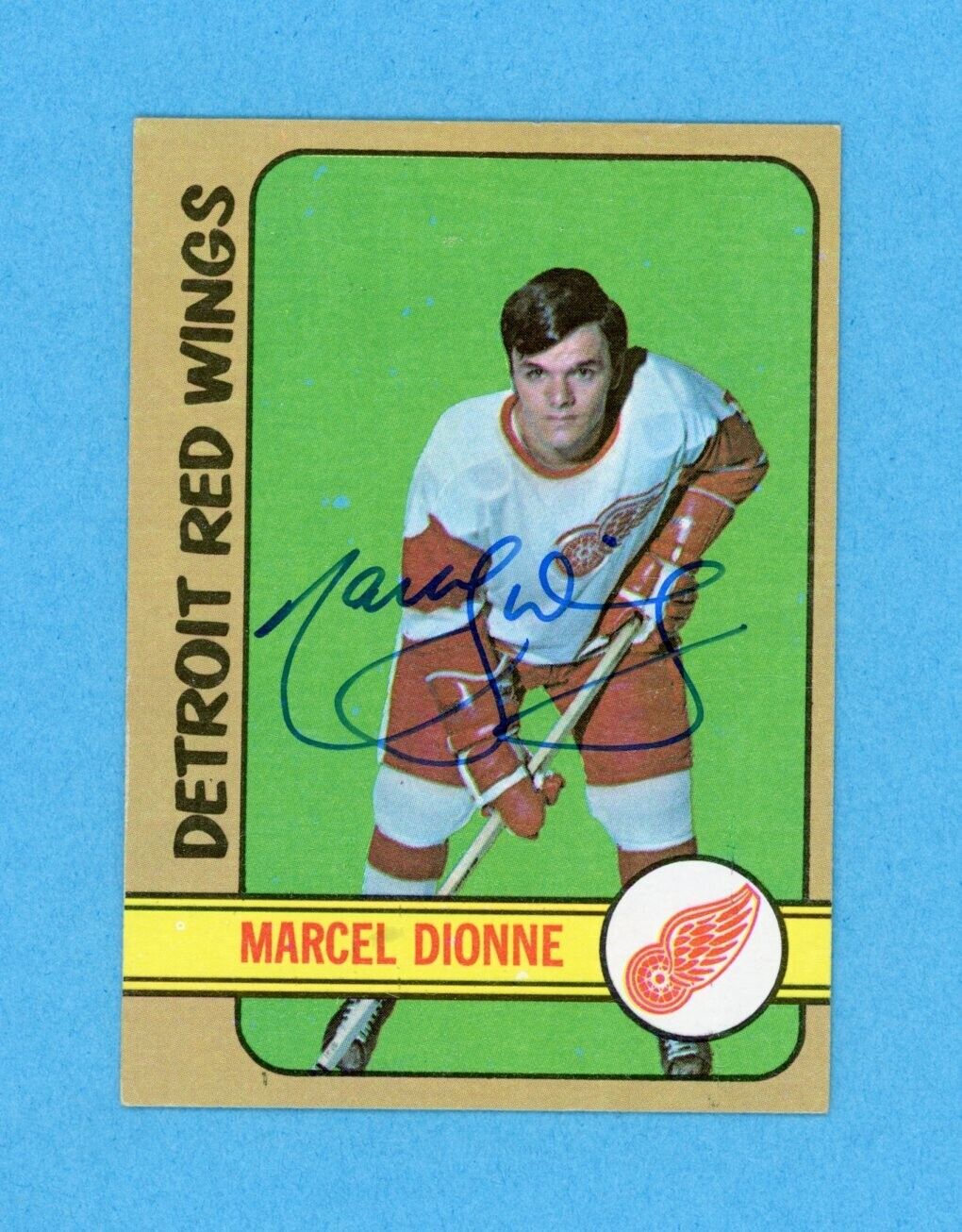 Marcel Dionne Detroit Red Wings 1972-73 Topps #18 Autographed Hockey Card