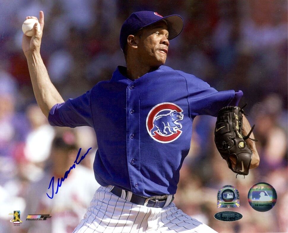 Juan Cruz Cubs 8X10 Color Photo Auto B&E Hologram