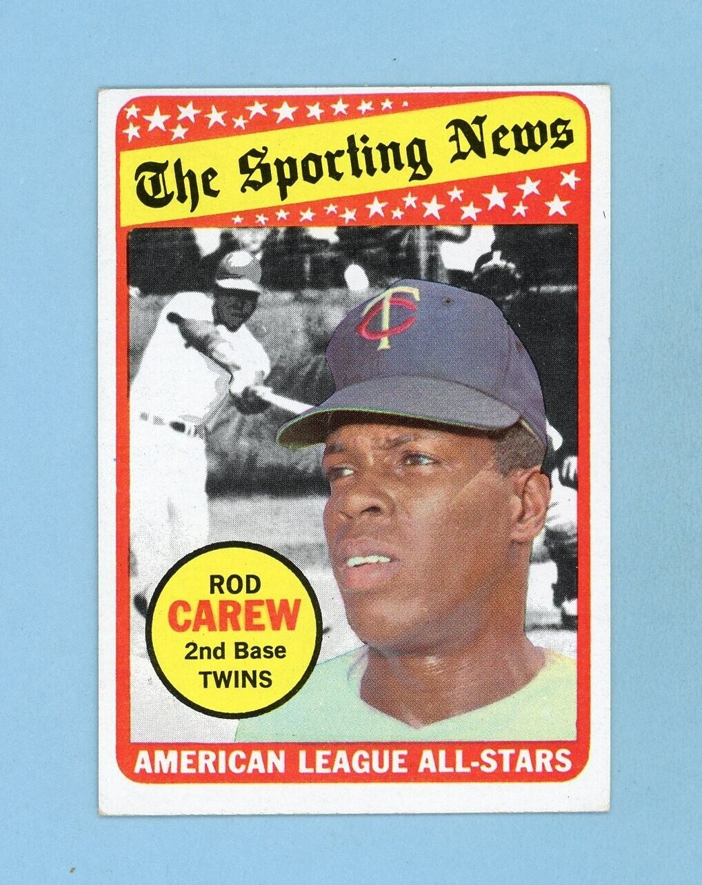 1969 Topps #419 Rod Carew All-Star Minnesota Twins Baseball Card EX+