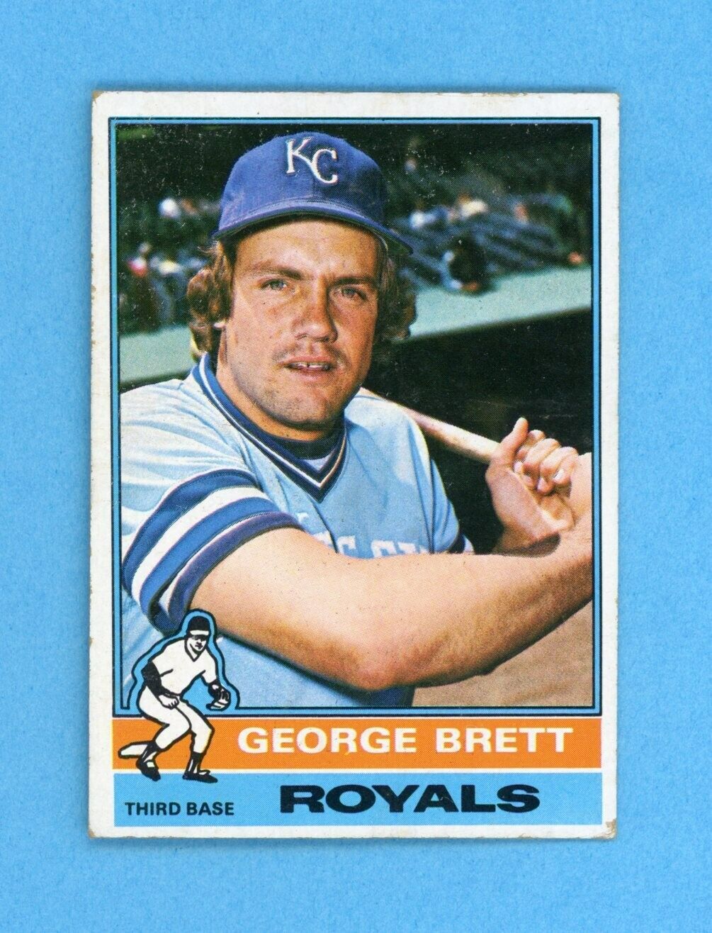 1976 Topps #19 George Brett Kansas City Royals Baseball Card Vg/Ex