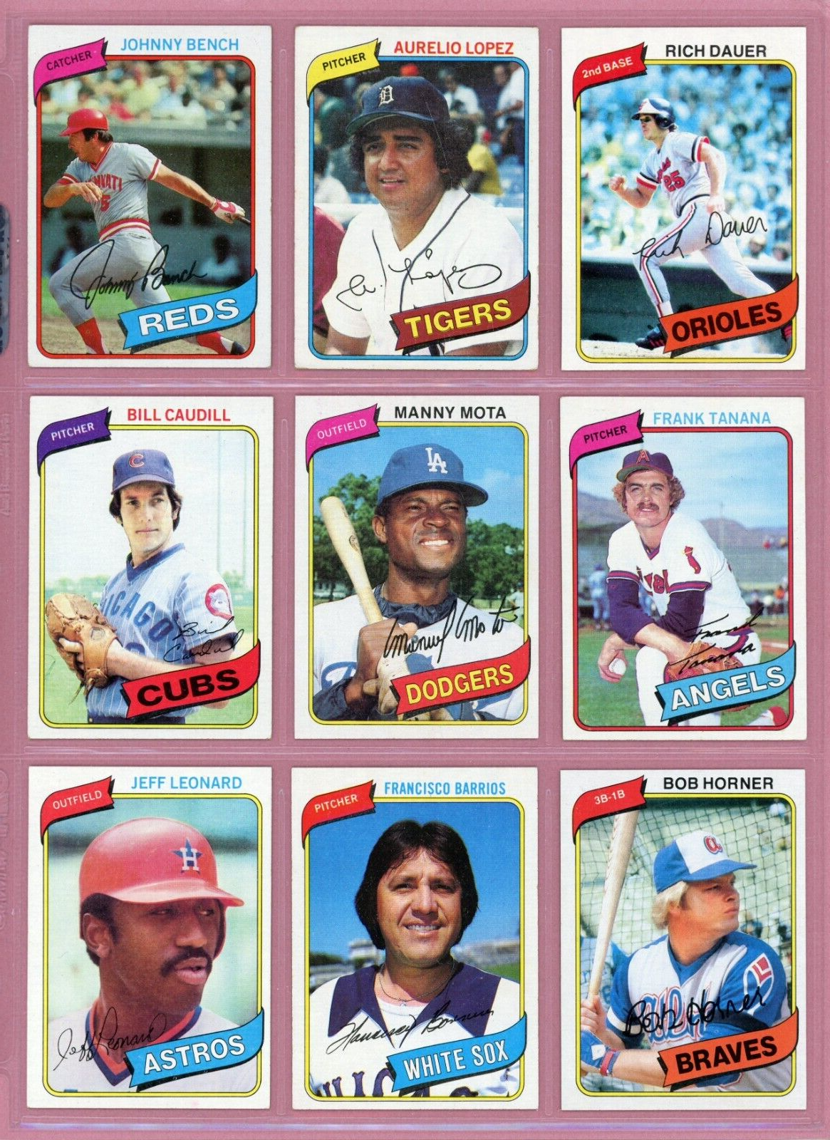 1980 Topps Complete Set of 726 Baseball Cards Mixed Grades