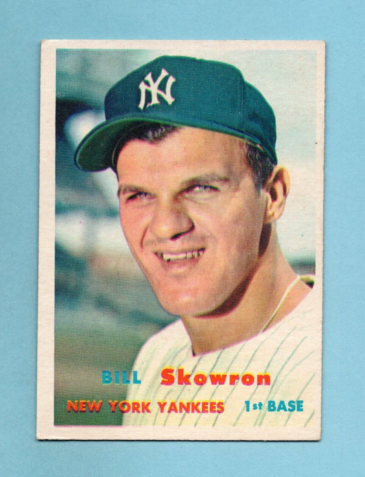 1957 Topps #135 Bill Skowron New York Yankees Baseball Card EX - EX+ o/c