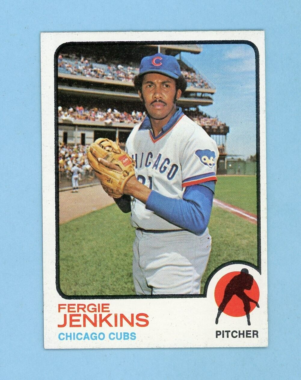 1973 Topps #180 Fergie Jenkins Chicago Cubs Baseball Card NM