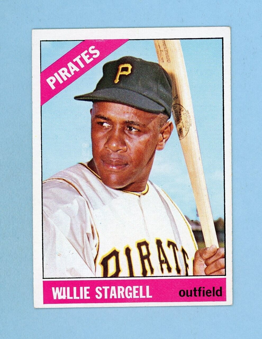 1966 Topps #255 Willie Stargell Pittsburgh Pirates Baseball Card Ex/Mt