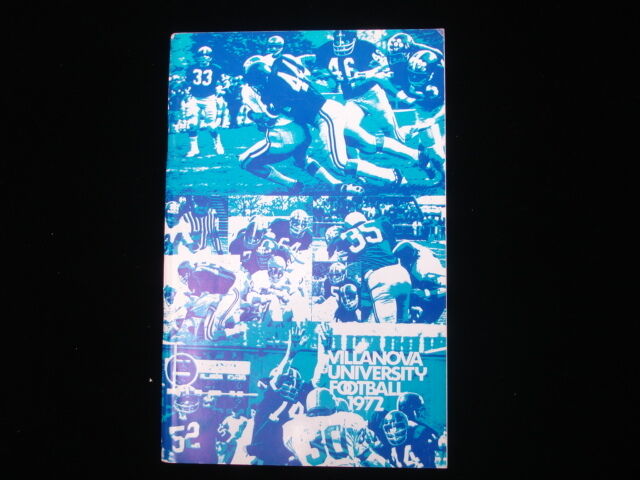 1972 Villanova University Football Media Guide EX+