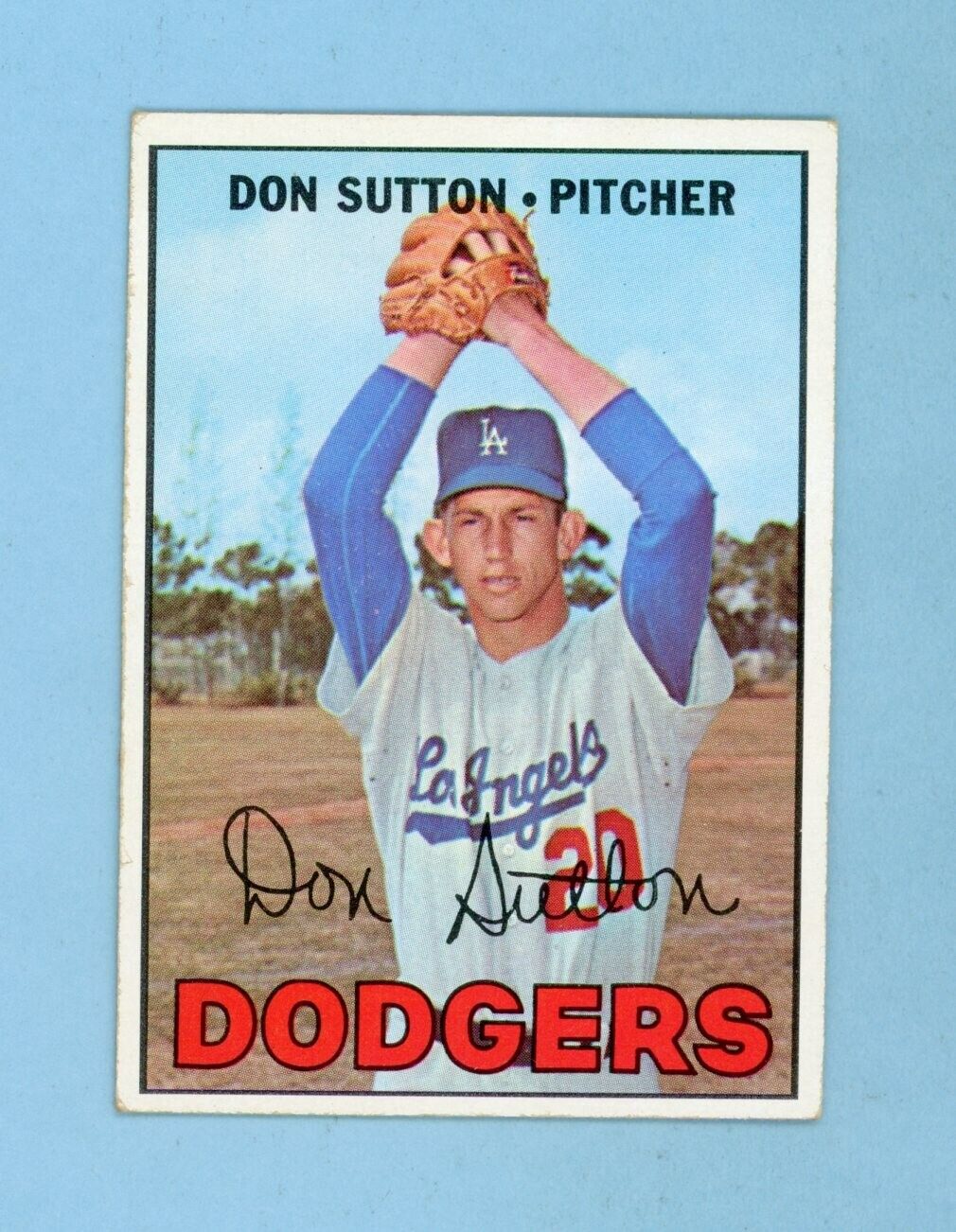 1967 Topps #445 Don Sutton Los Angeles Dodgers Baseball Card EX