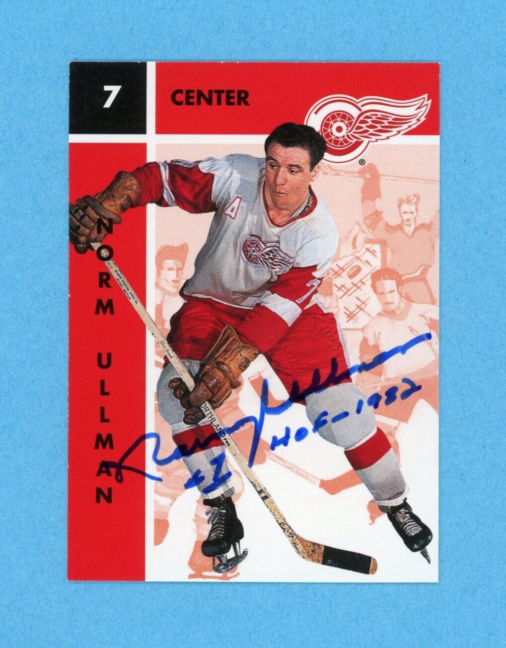 Norm Ullman 1995-96 Parkhurst 1966-67 #45 Autographed Hockey Card