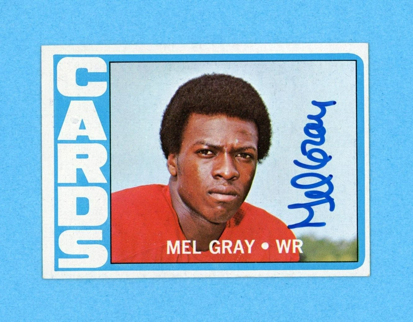 Mel Gray St. Louis Cardinals Rookie 1972 Topps #112 Autographed Football Card