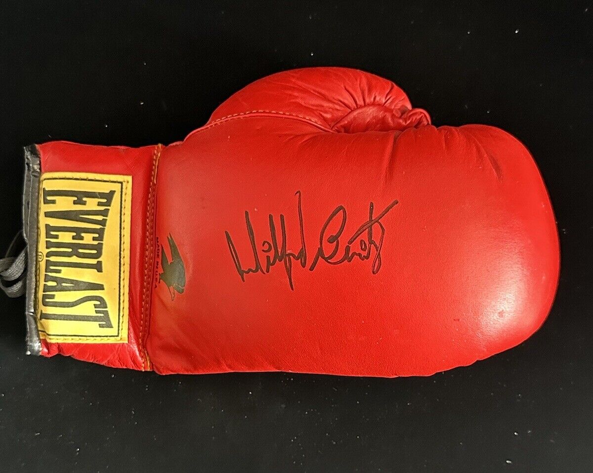 Wilfred Benitez HOFer SIGNED Everlast Full Size Boxing Glove w/ hologram