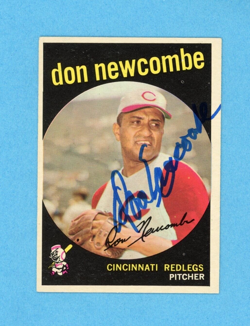 Don Newcombe Signed 1959 Topps Card #312 • Auto with B&E Hologram