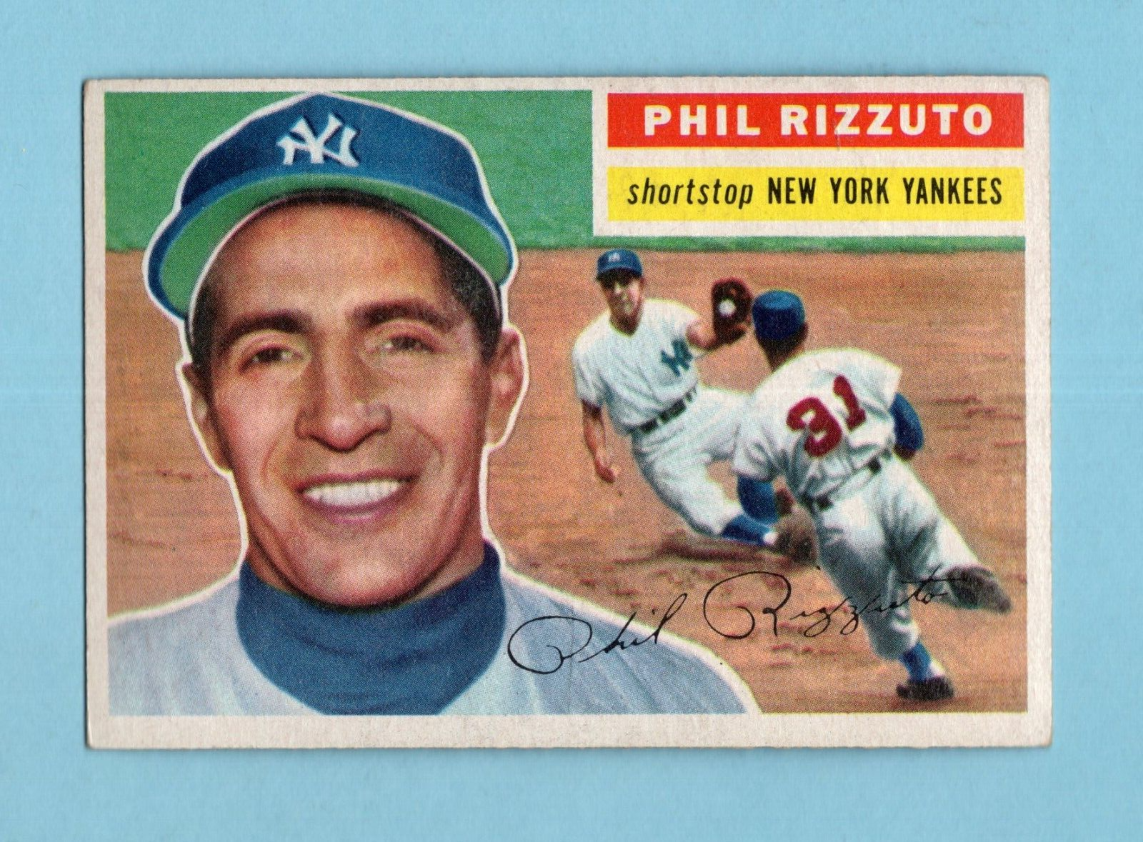 1956 Topps #113 Phil Rizzuto New York Yankees Baseball Card EX++