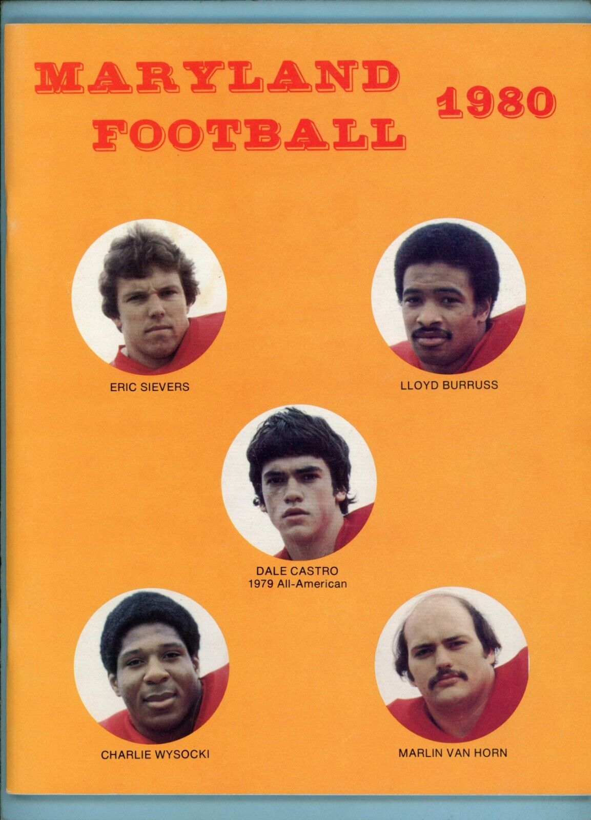1980 University of Maryland College Football Media Guide Boomer Esiason soph
