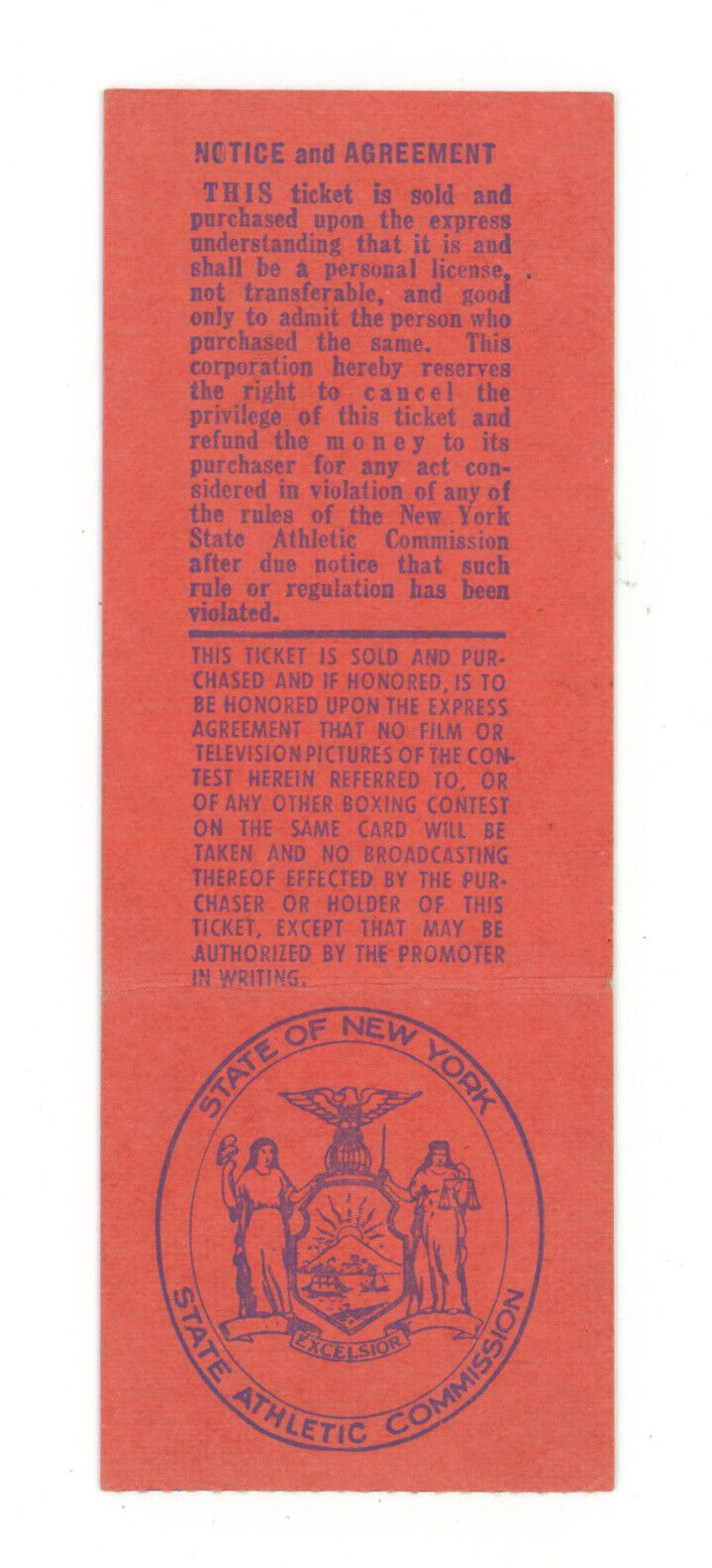 9/28/76 Muhammad Ali vs Ken Norton at Madison Square Garden Ticket Stub