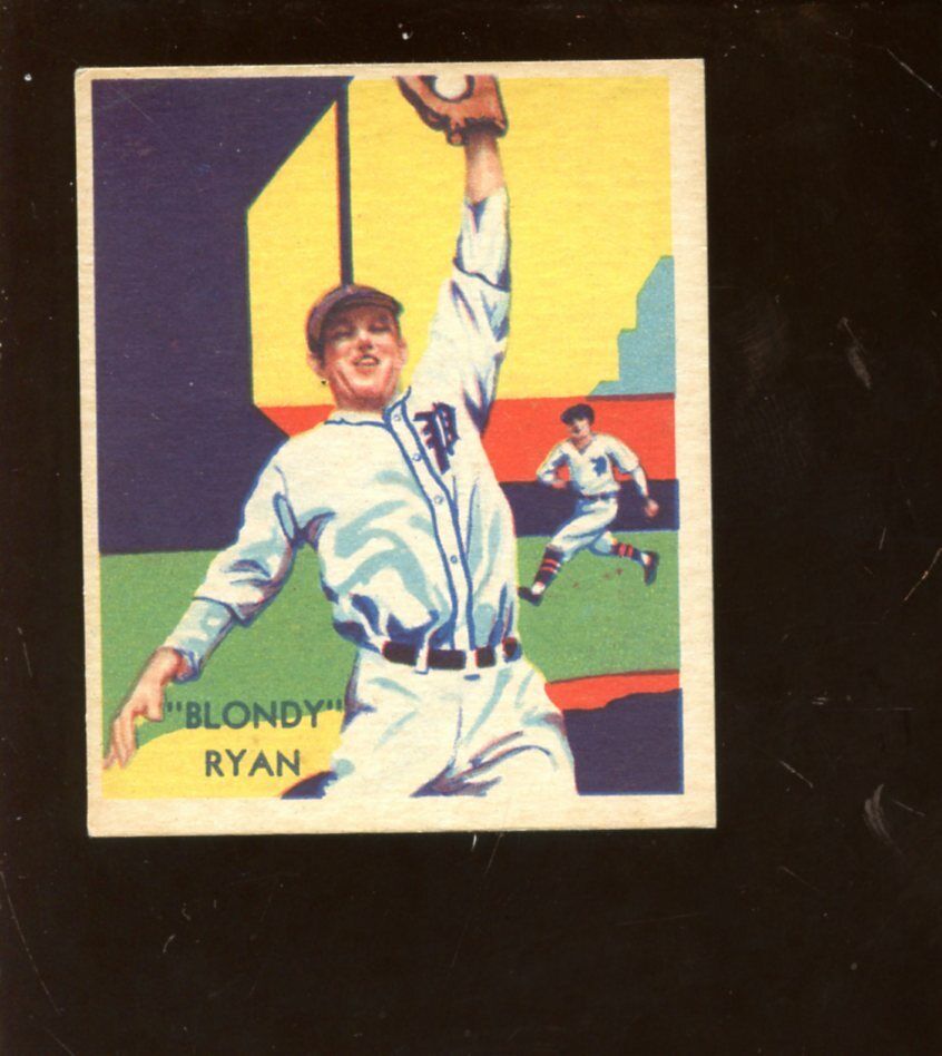 1935 Diamond Star Baseball Card #40 Blondy Ryan EXMT