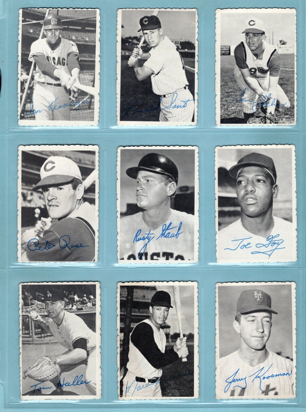 1969 Topps Deckle Edge Complete Set of 33 + 2 Variation Baseball Cards Low Grade