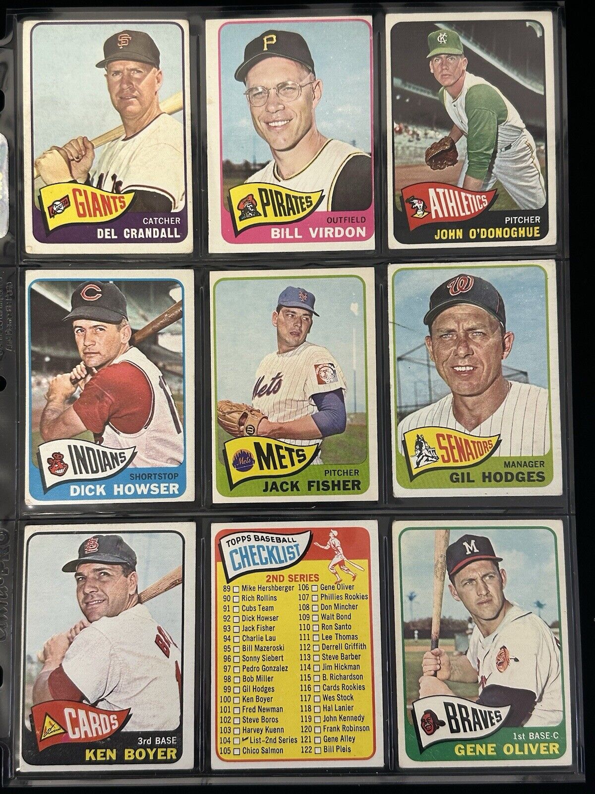 Lot of 162 Different 1965 Topps Baseball Cards w/ HOFers & High #’s - Low Grade