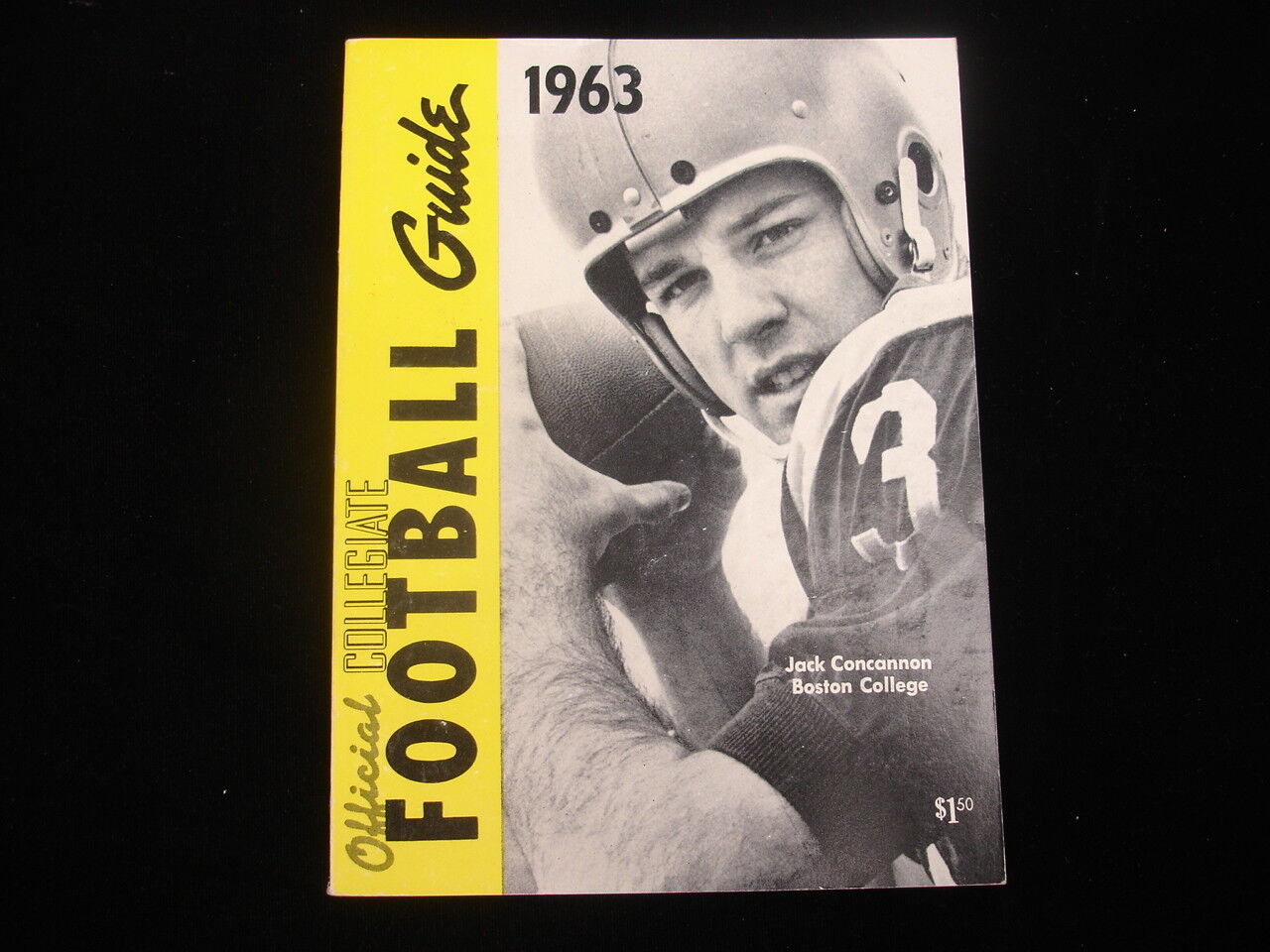 1963 Official NCAA Football Guide - Jack Concannon Cover