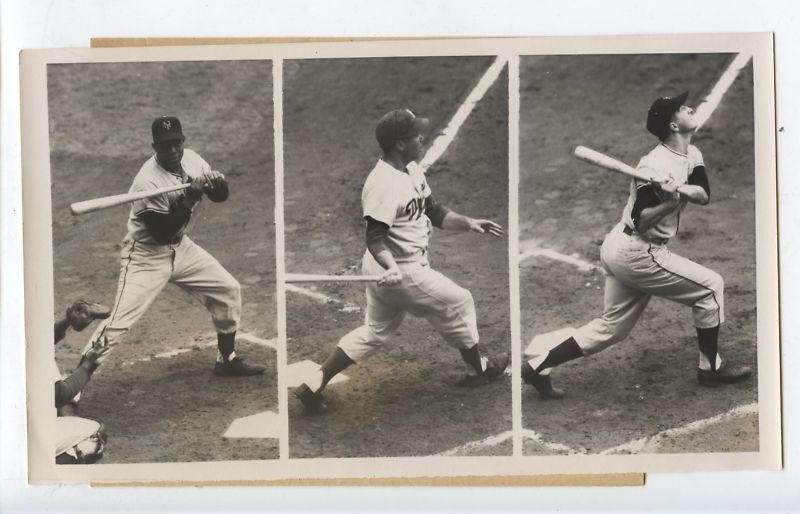 Original 1954 Willie Mays Snider Mueller Wire Photo