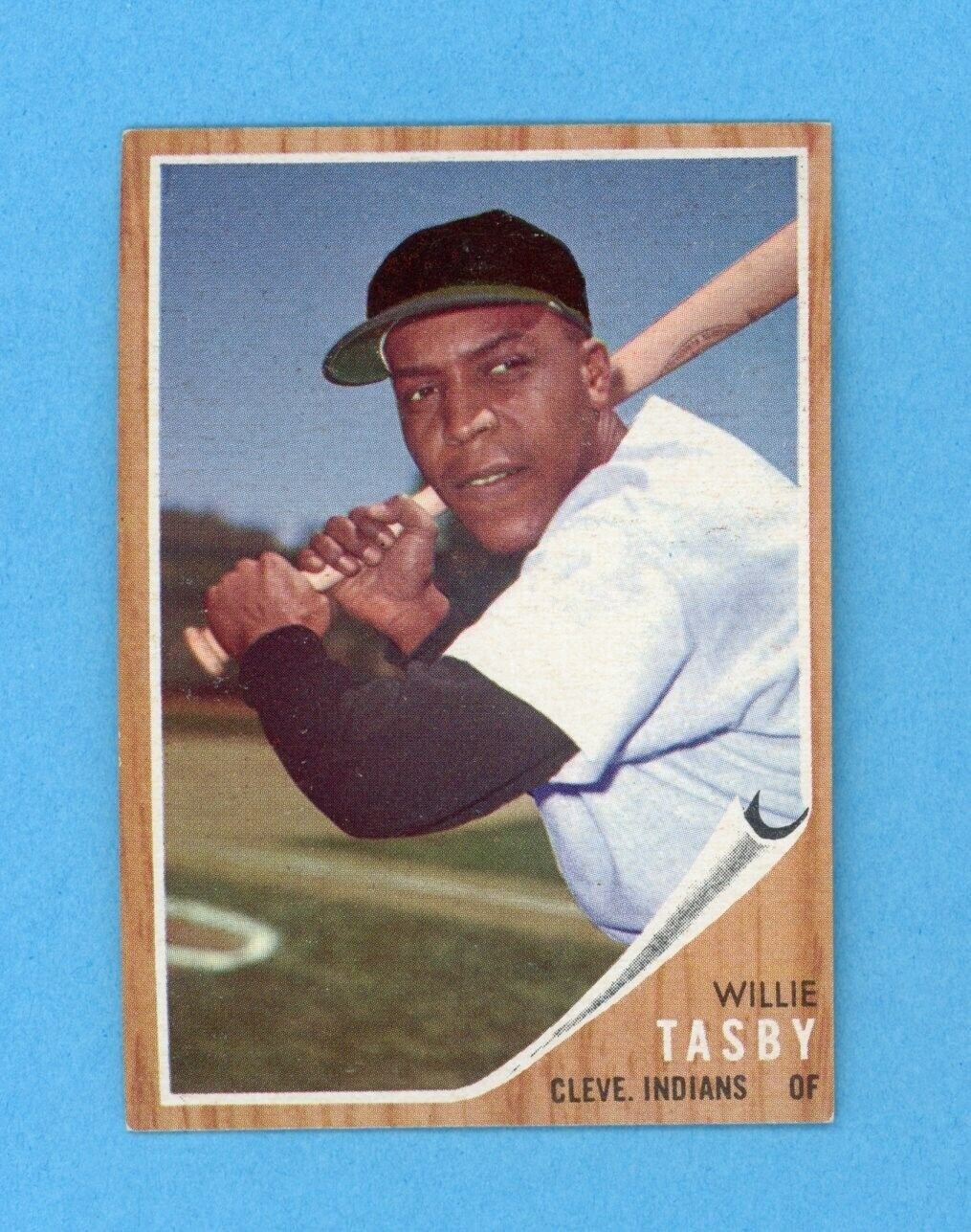 1962 Topps #462 Willie Tasby Cleveland Indians Baseball Card Ex/Mt - NM