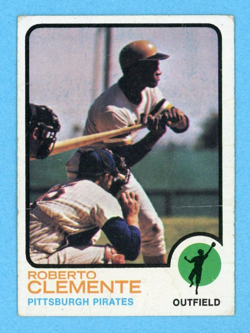 1973 Topps #50 Roberto Clemente Pittsburgh Pirates Baseball Card Low Grade