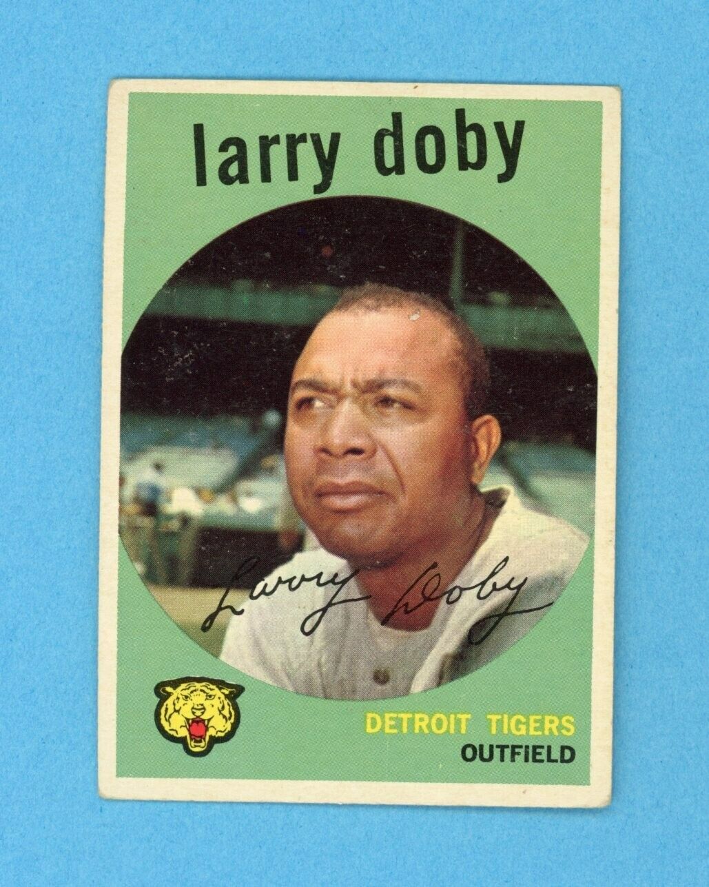 1959 Topps #455 Larry Doby Detroit Tigers Baseball Card Vg/Ex