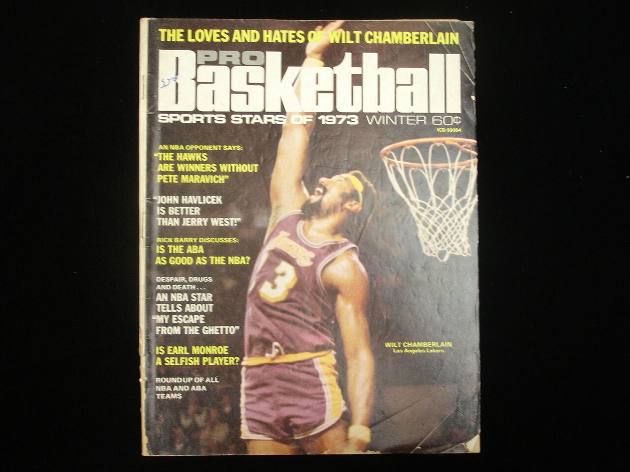 Winter 1973 Pro Basketball Sports Stars Magazine – Wilt Chamberlain Cover