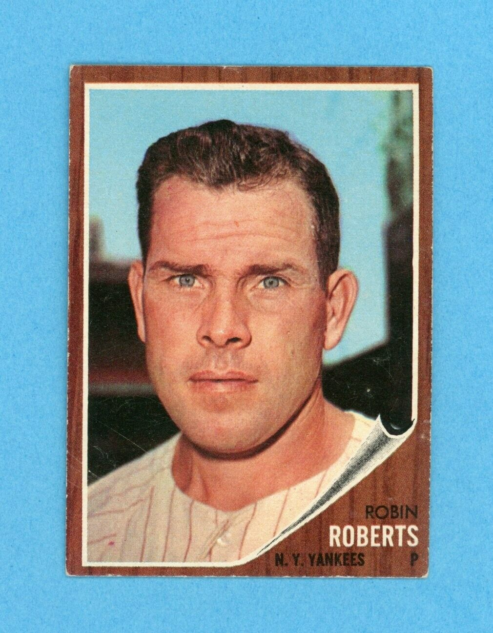 1962 Topps #243 Robin Roberts New York Yankees Baseball Card EX