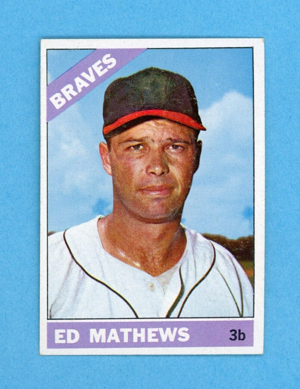 1966 Topps #200 Eddie Mathews Atlanta Braves Baseball Card EX+ - Ex/Mt