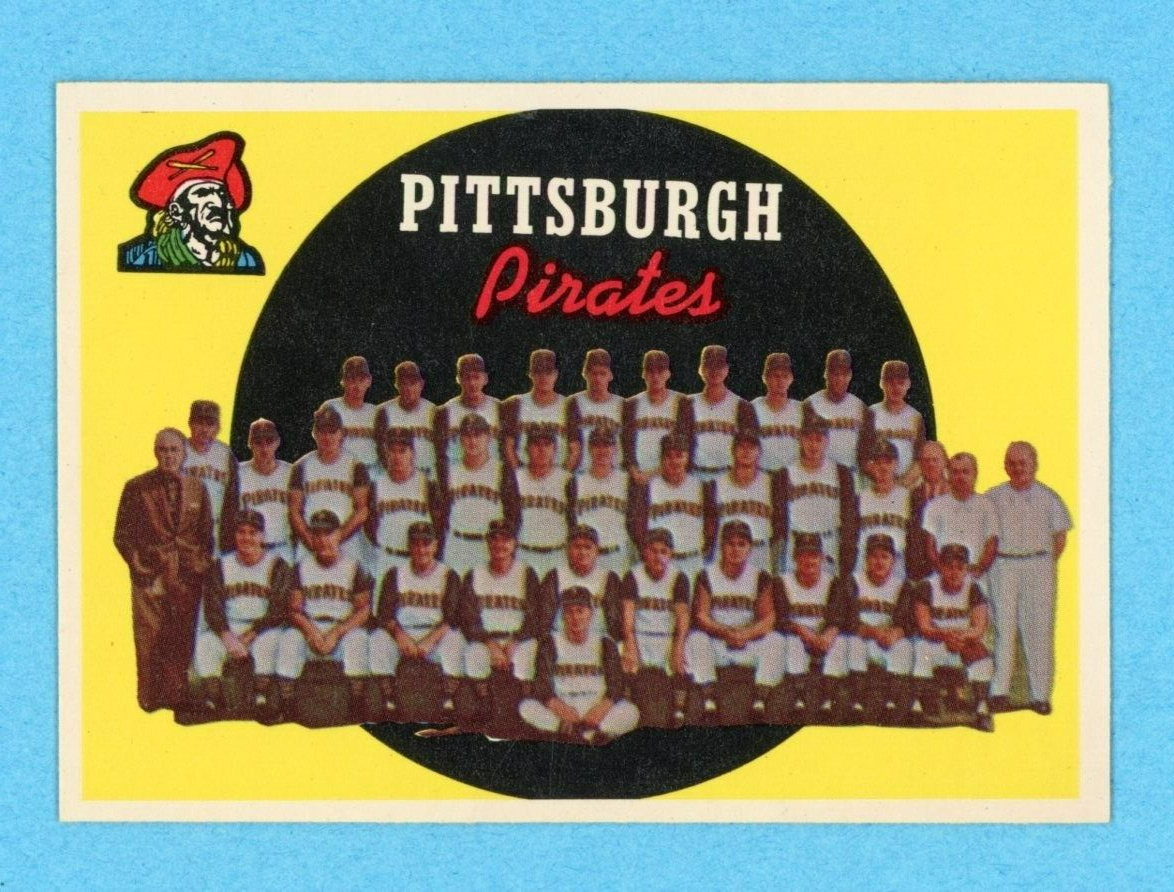 1959 Topps #528 Pittsburgh Pirates Team Baseball Card NM unchecked swmkbk