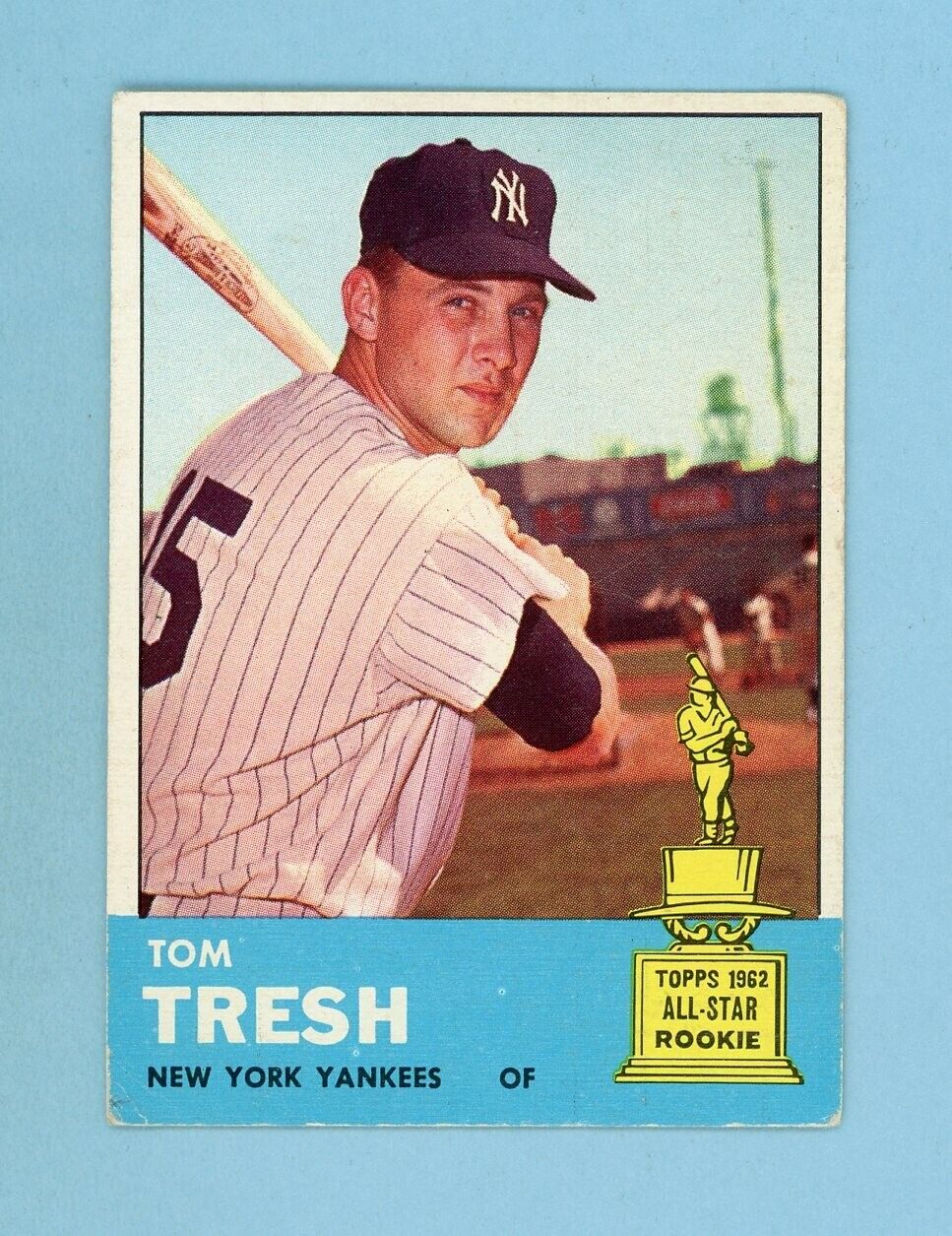 1963 Topps #470 Tom Tresh New York Yankees Baseball Card Vg/Ex wrks blc