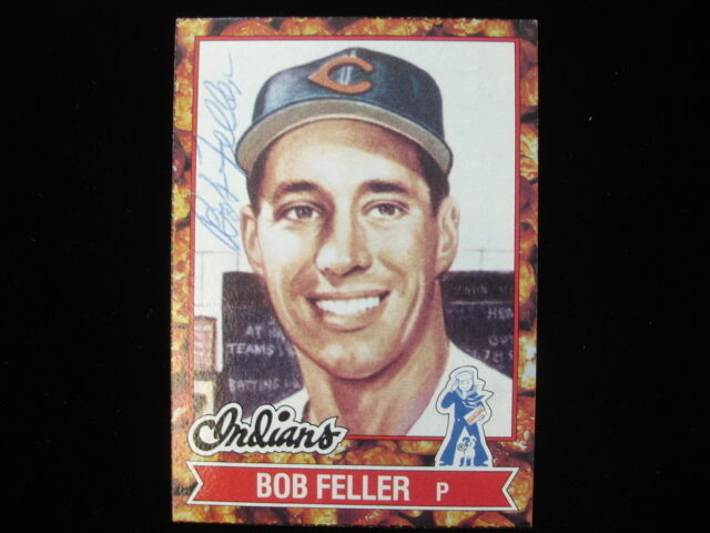 1982 Topps Cracker Jack Bob Feller Autographed Card B & E Hologram Inc.