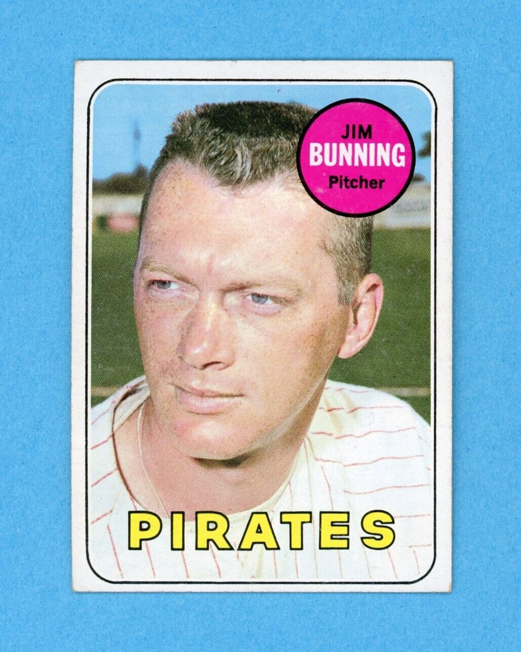 1969 Topps #175 Jim Bunning Pittsburgh Pirates Baseball Card EX