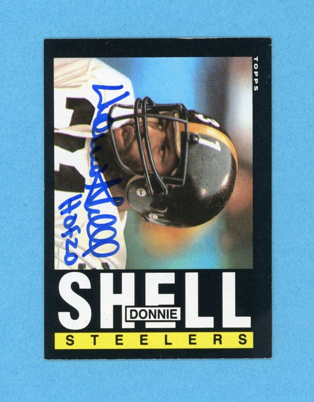 Donnie Shell Pittsburgh Steelers 1985 Topps #362 Autographed Football Card