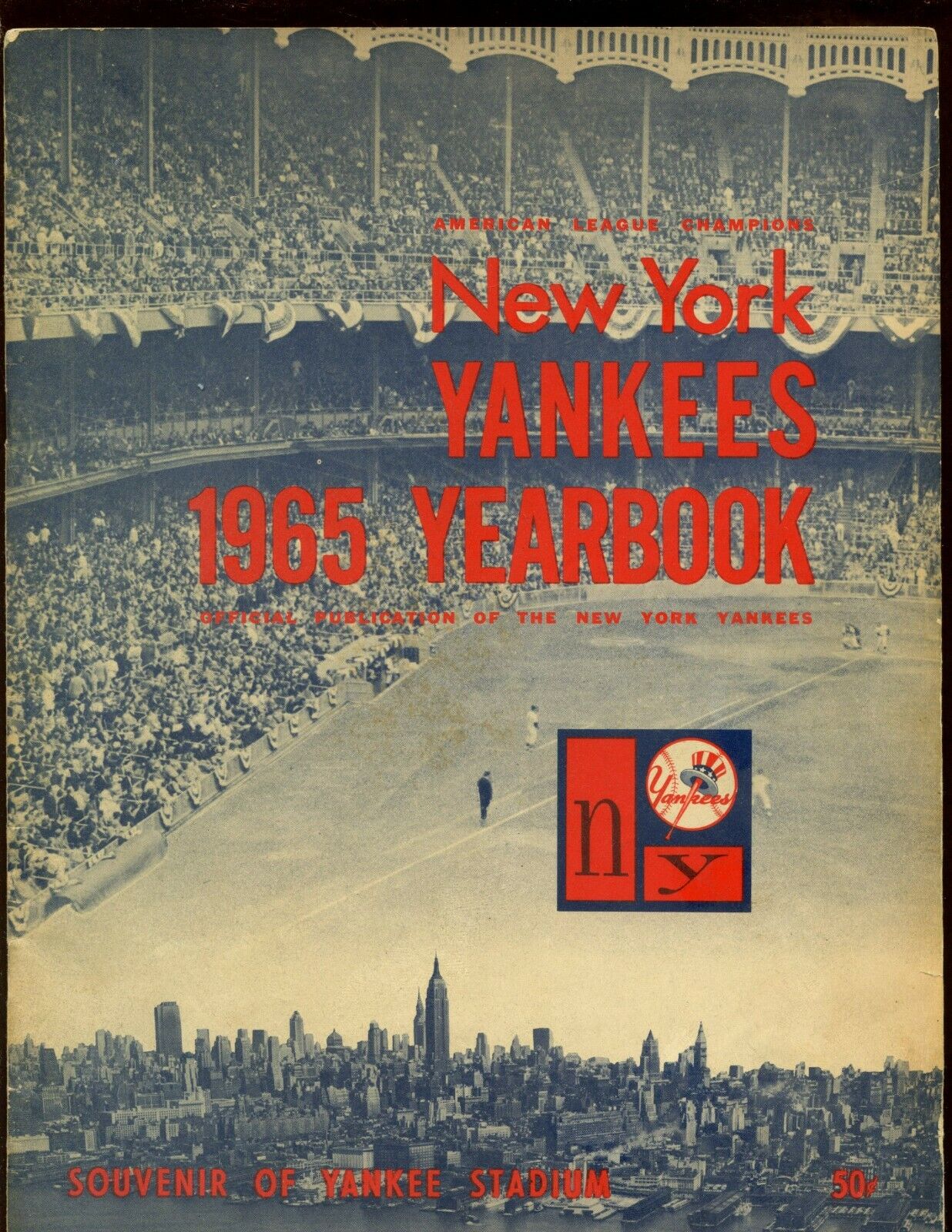 1965 New York Yankees Yearbook EX