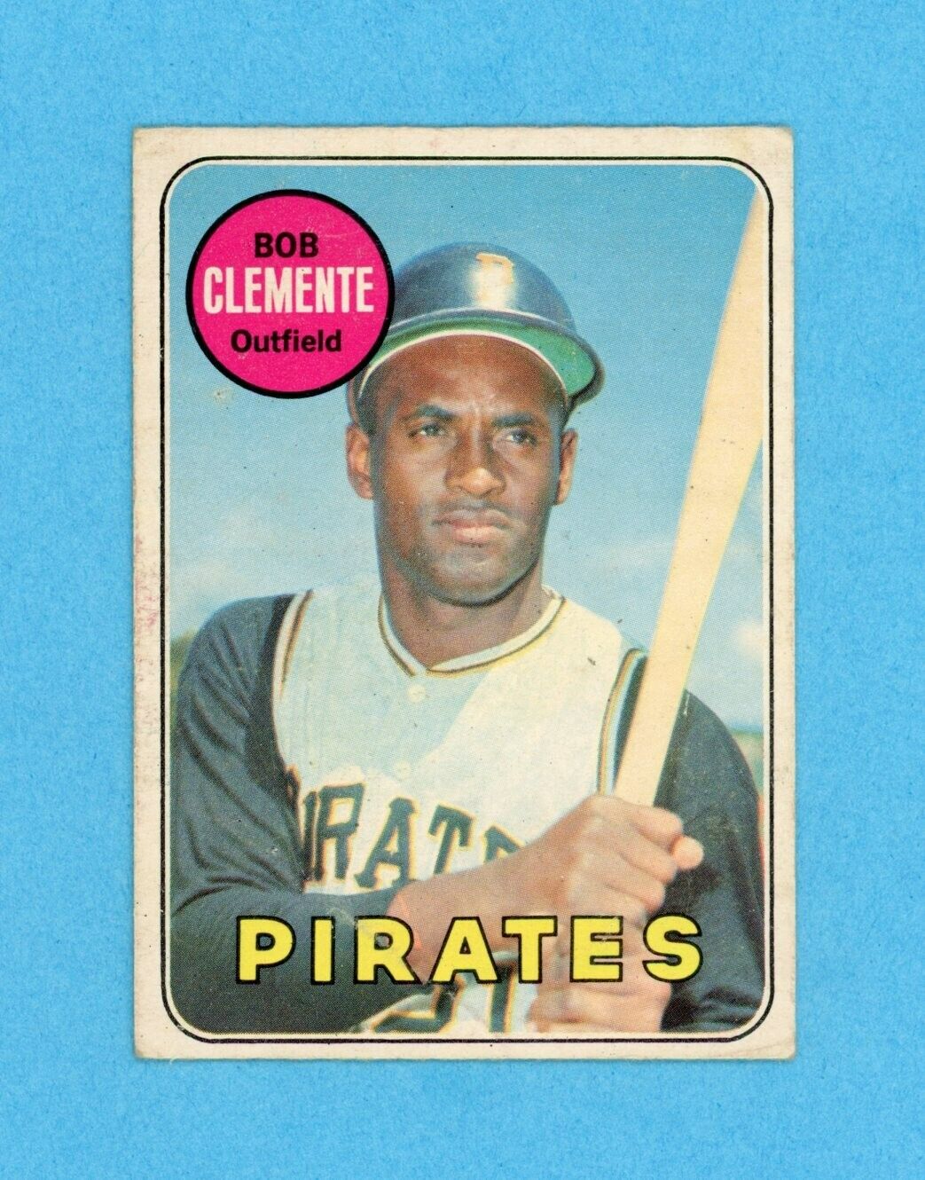 1969 OPC #50 Roberto Clemente Pittsburgh Pirates Baseball Card V/E ap wk/cr bls