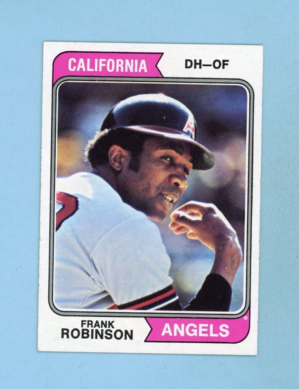 1974 Topps #55 Frank Robinson California Angels Baseball Card Ex/Mt