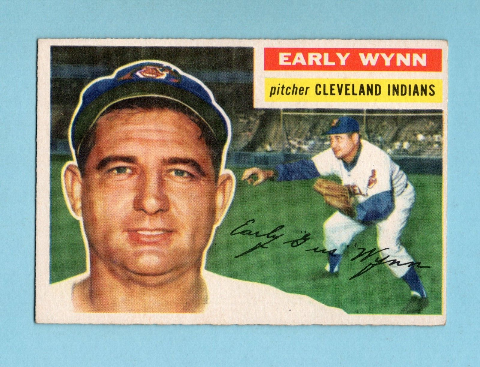 1956 Topps #187 Early Wynn Cleveland Indians Baseball Card EX+