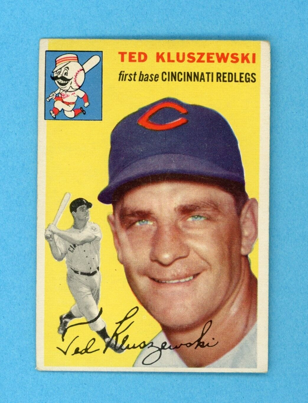 1954 Topps #7 Ted Kluszewski Cincinnati Redlegs Baseball Card EX