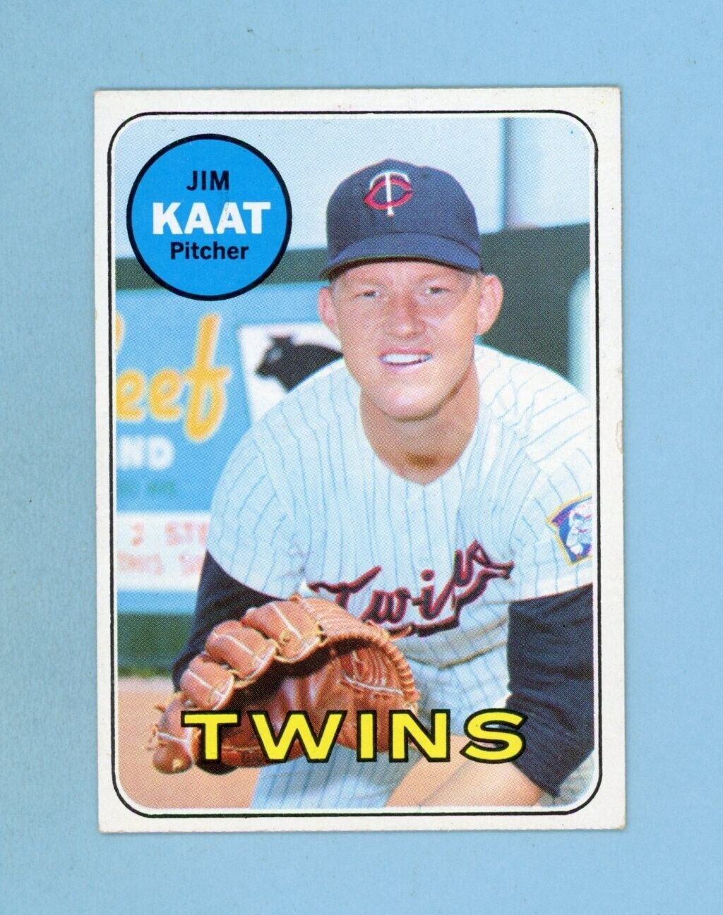 1969 Topps #290 Jim Kaat Minnesota Twins Baseball Card EX-EX+