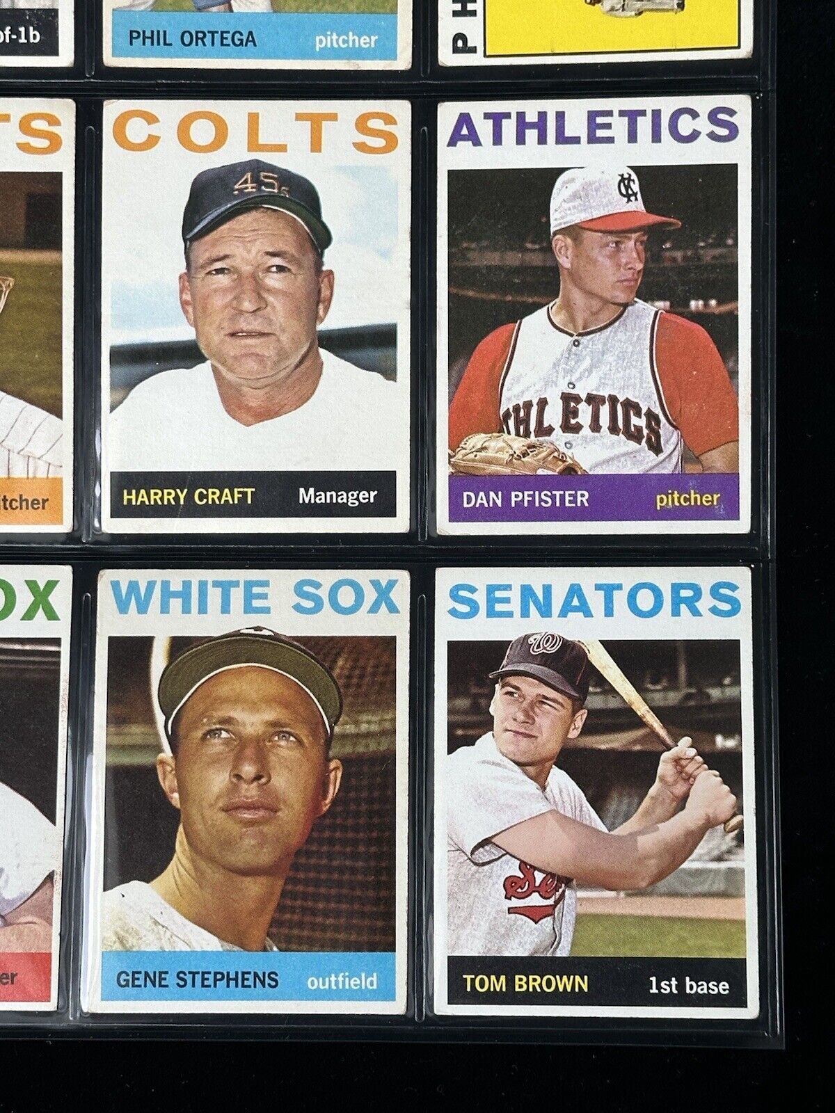 1964 Topps Baseball Starter Set Lot of 161 Diff. w/ 7 Team Cards Overall VG-EX