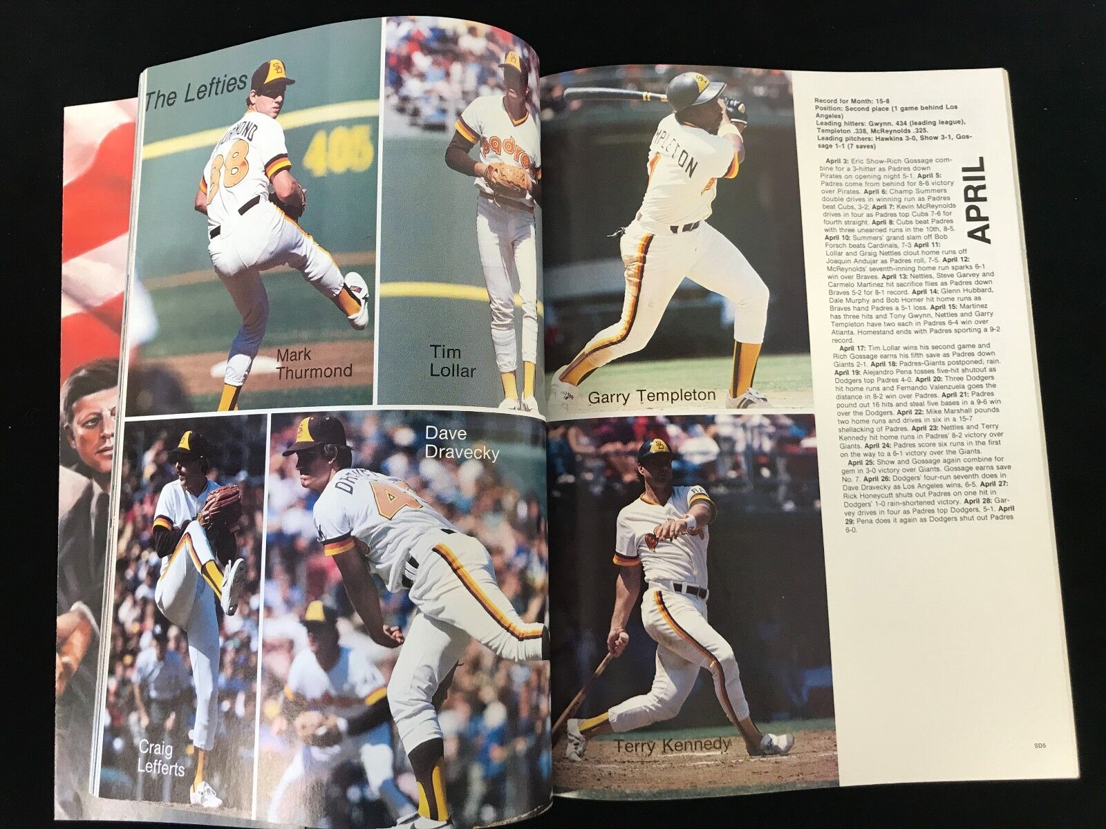 1984 World Series Program-Tigers @ Padres-San Diego Padres Insert included-EM/NM