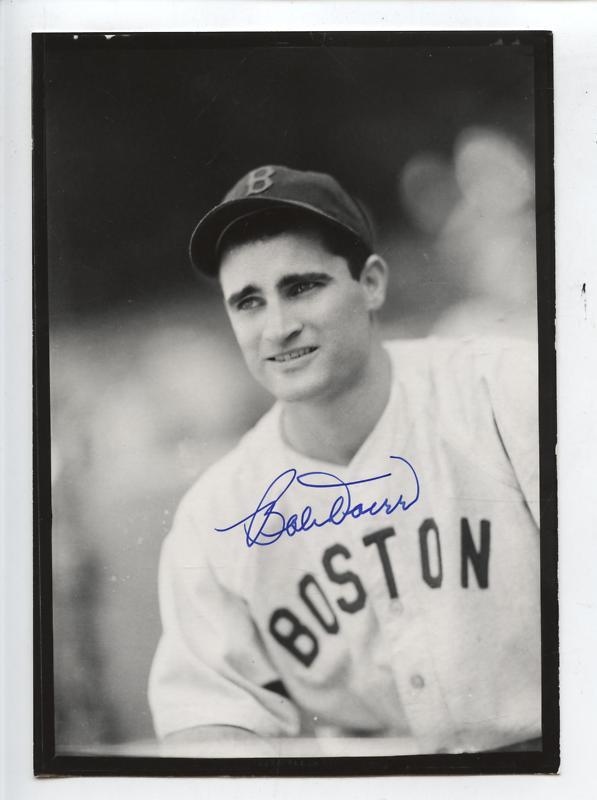 Bobby Doerr Red Sox Portrait Auto Photo B & E Hologram