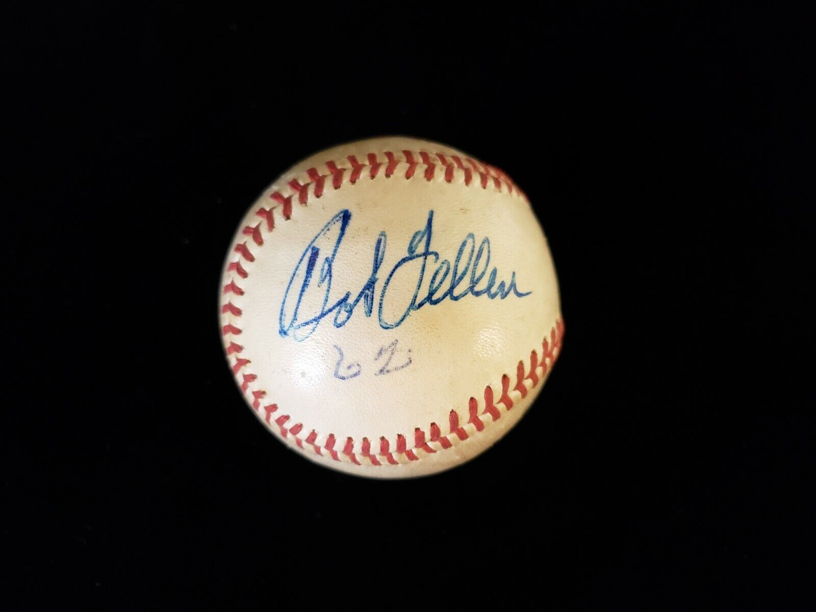 Bob Feller & Johnny Kucks Autographed Vintage Baseball - circa 1962