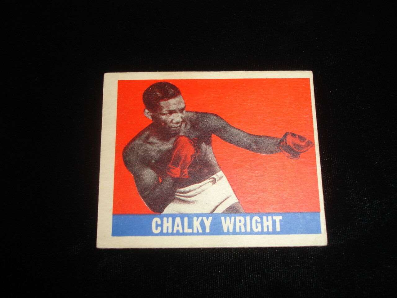 1948 Leaf Boxing Card-Chalky Wright-#57-EX