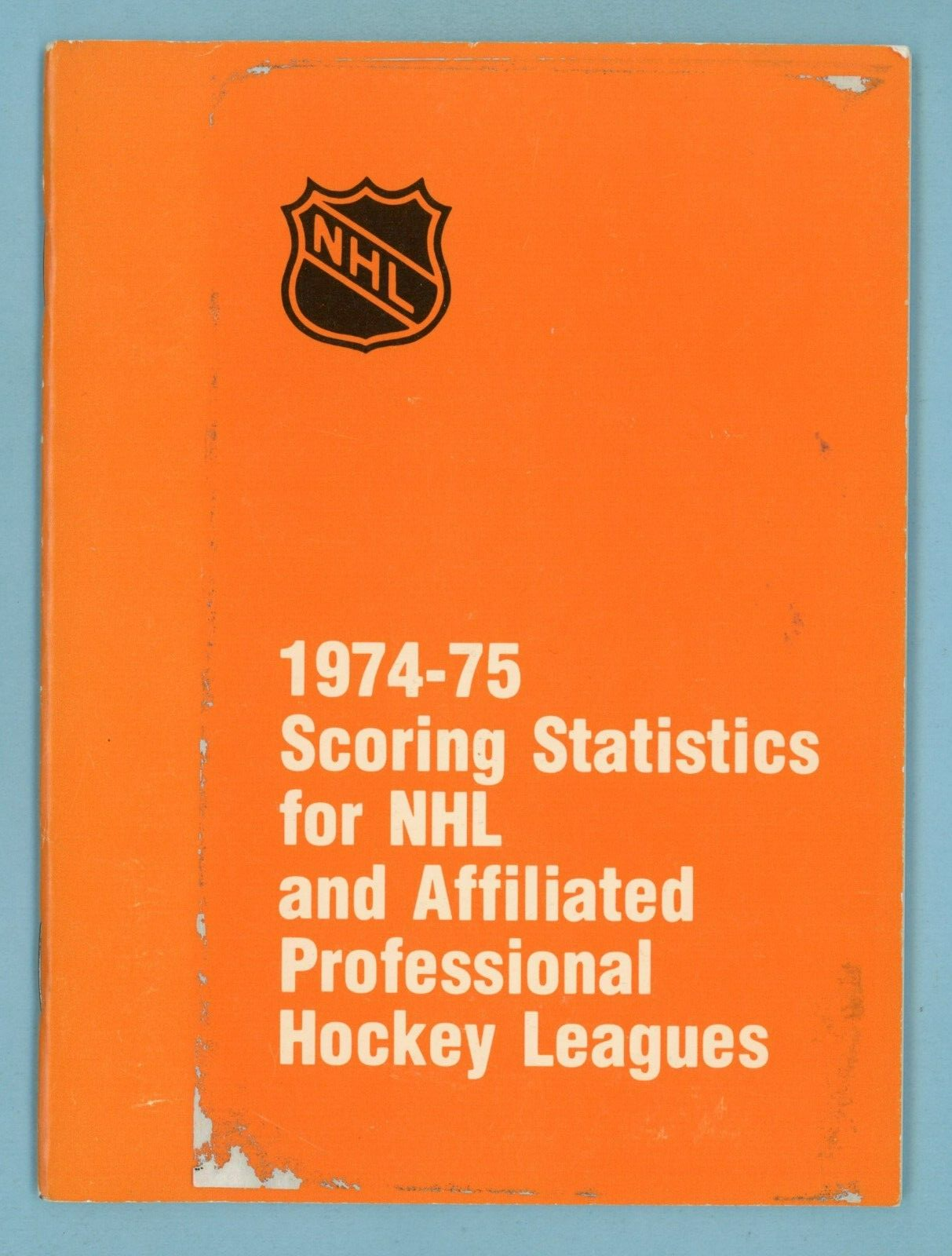 1974-75 Scoring Statistics for NHL and Affiliated Professional Hockey Leagues