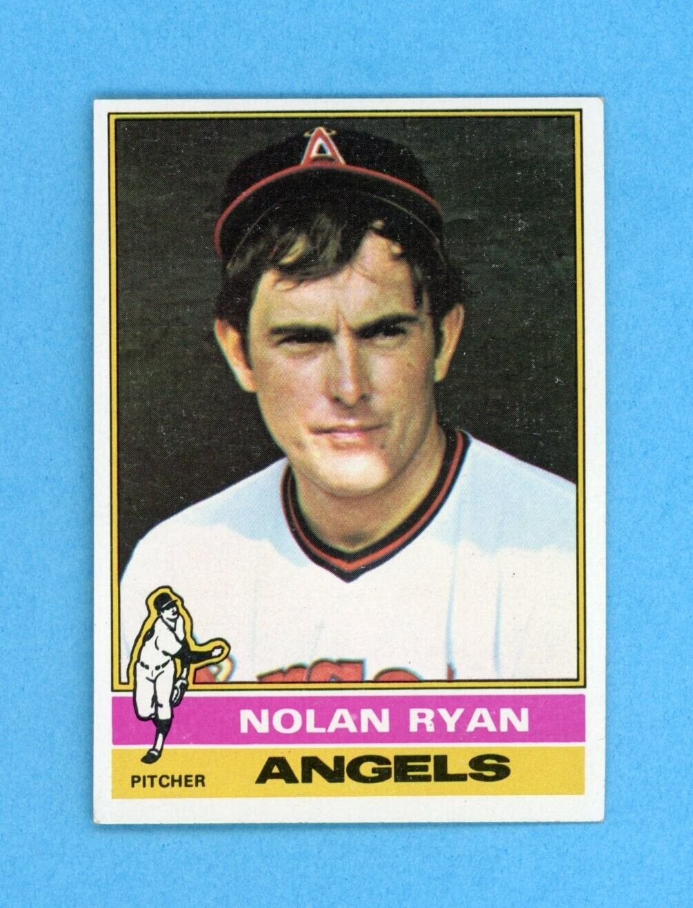 1976 Topps #330 Nolan Ryan California Angels Baseball Card Ex/Mt