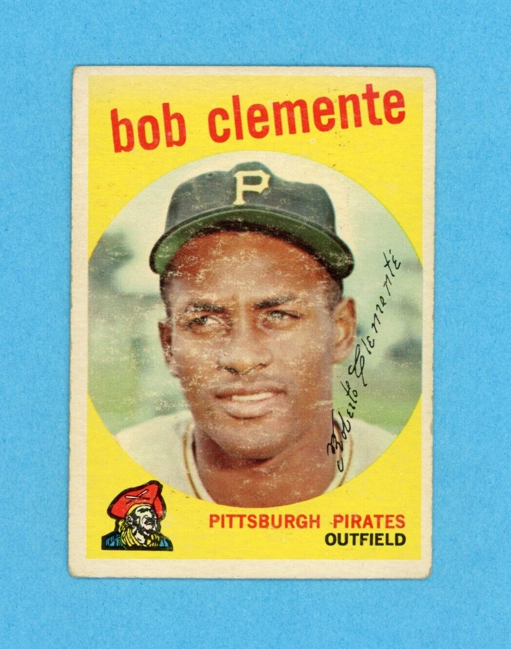 1959 Topps #478 Roberto Clemente Pittsburgh Pirates Baseball Card Vg-V ...